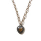 Heart Pebble Gold Keum Boo Necklace