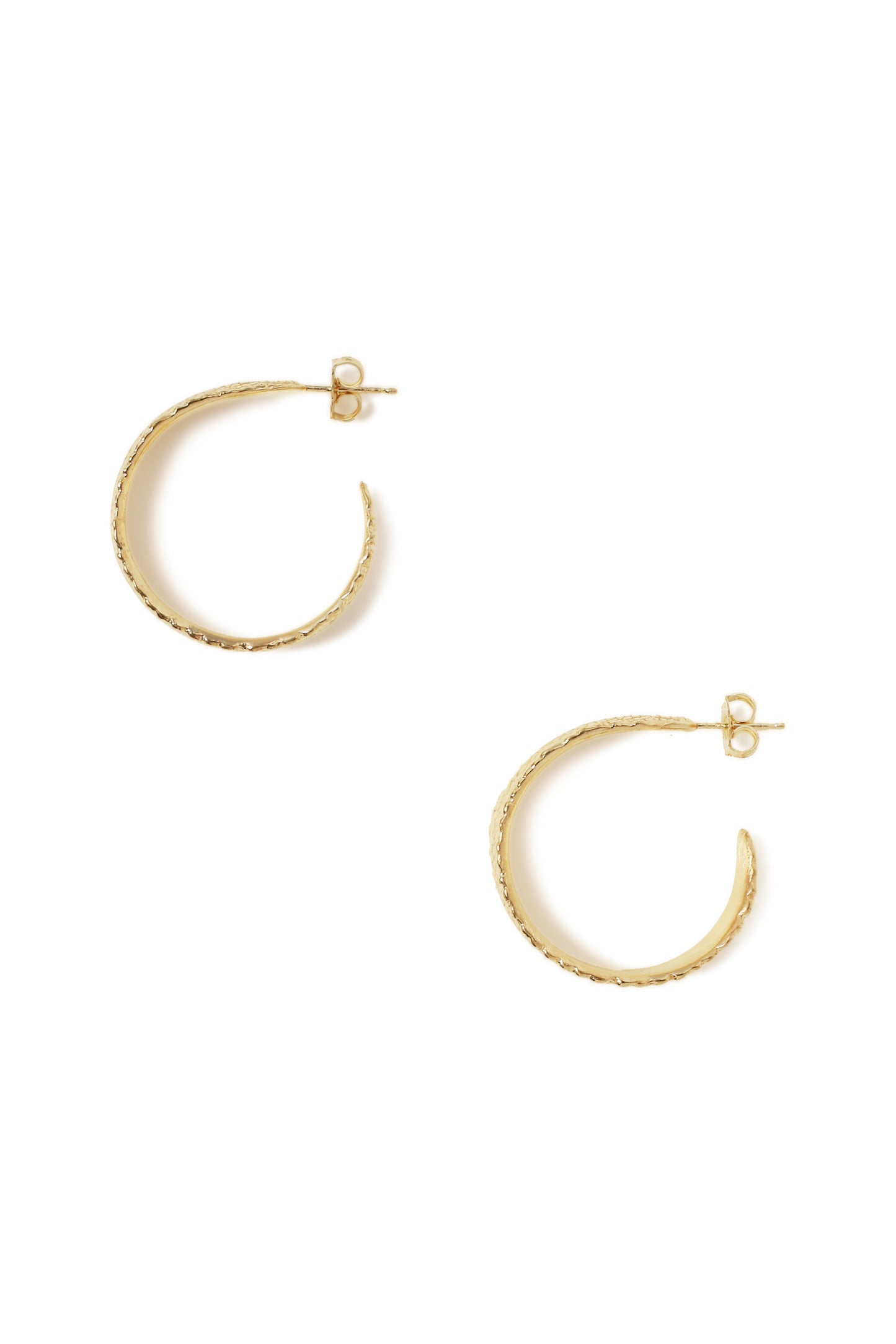 Sage Leaf Large Hoop Earrings