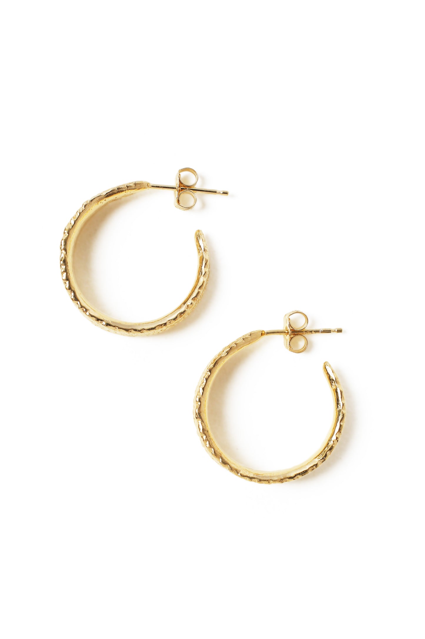 Sage Leaf Small Hoop Earrings