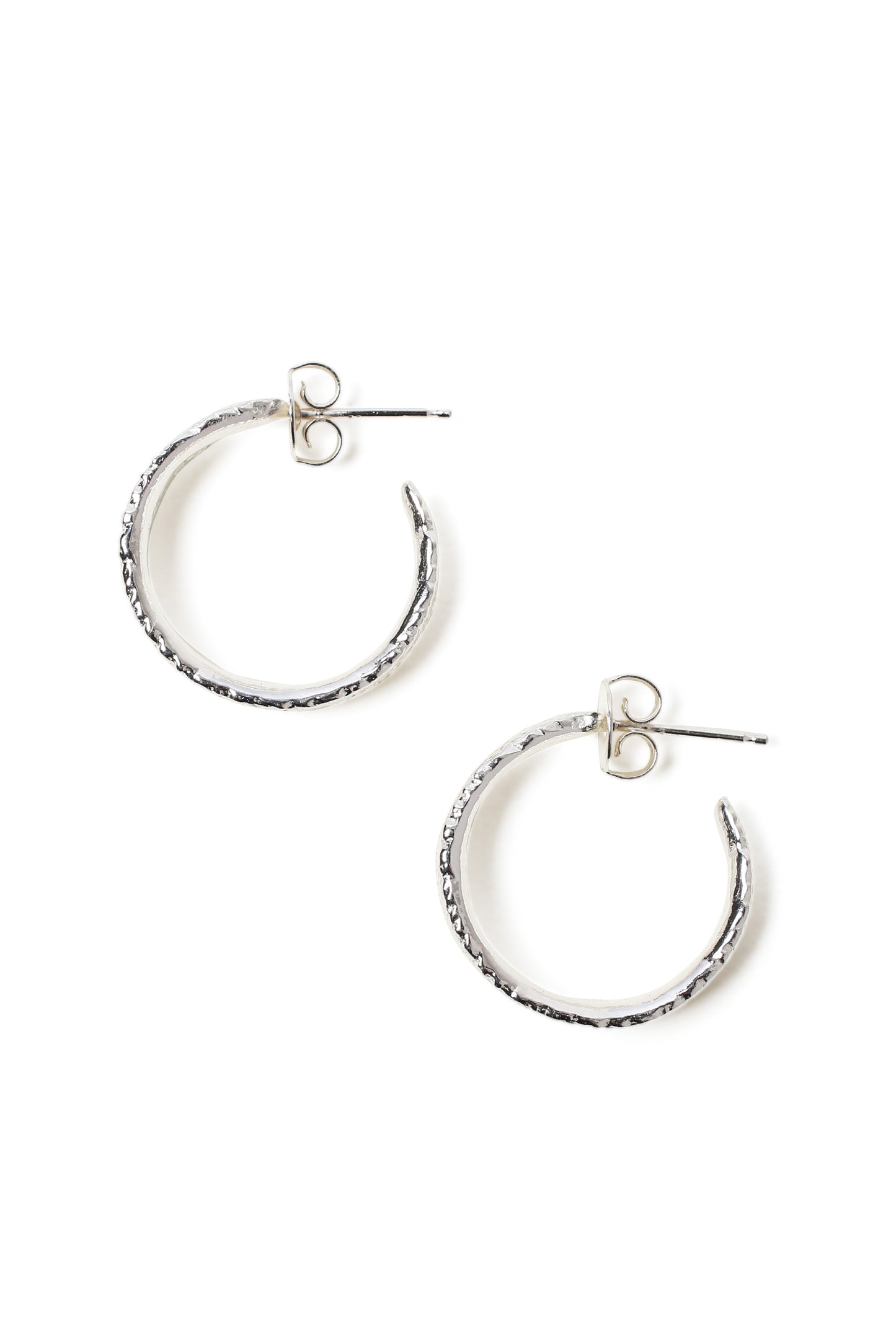 Sage Leaf Small Hoop Earrings