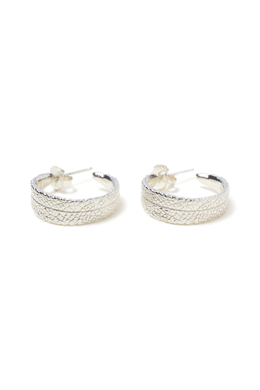 Sage Leaf Small Hoop Earrings