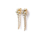 18 KT Gold 4 Clover Diamond Chain Earring