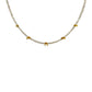 18 KT Gold Coiled Freshwater Seed Pearl Necklace