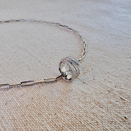 Sage Leaf Bypass Pendant