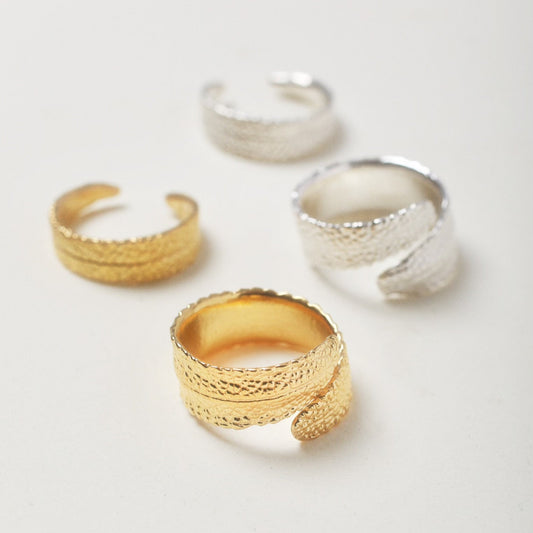 Sage Leaf Bypass Ring
