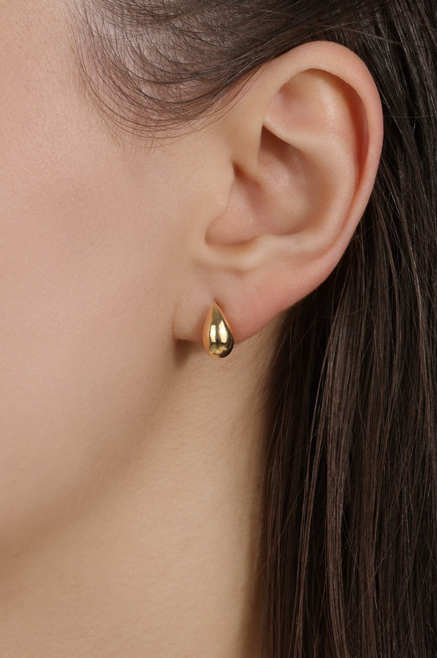 Redwood Raindrop Stud Earrings